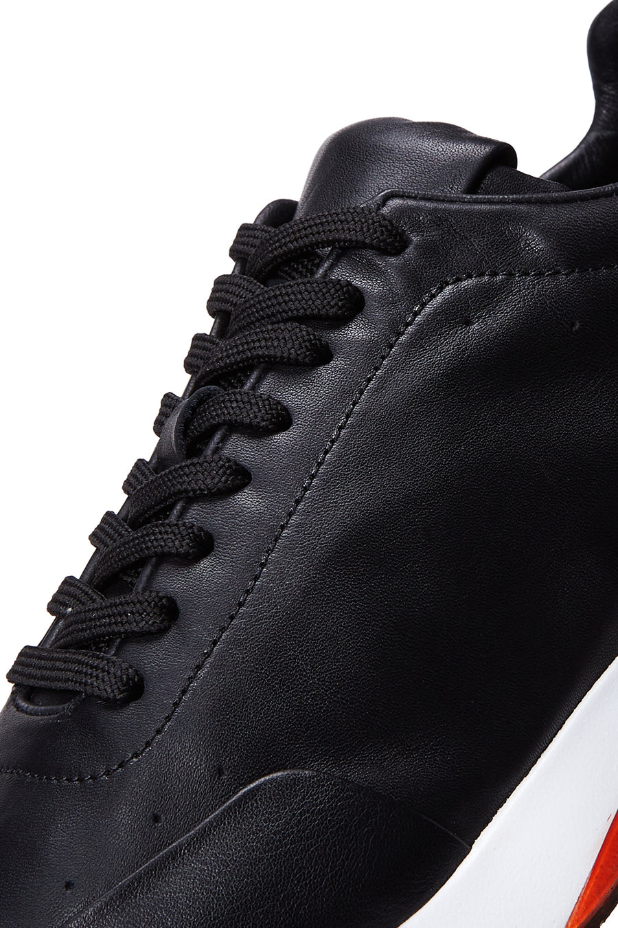 Erkek Siyah Deri Sneaker