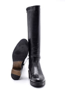Women's Buckle Detailed Heeled Boots | Derimod
