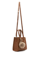 Women's Beige Long Strapped Accessorized Handbag | Derimod