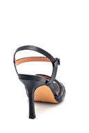 Women's Quilted Casual Heeled Sandals | Derimod