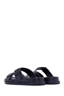 Men's Navy Blue Slippers | Derimod