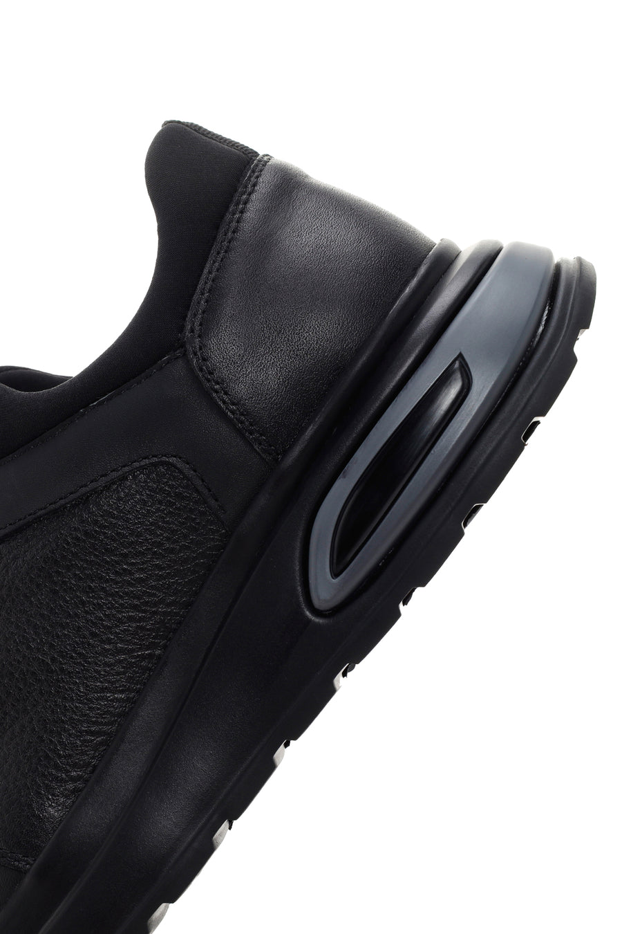 Men's Black Leather Casual Sneaker