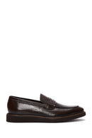 Men's Brown Leather Casual Loafer | Derimod