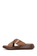 Women's Bronze Comfort Slippers | Derimod