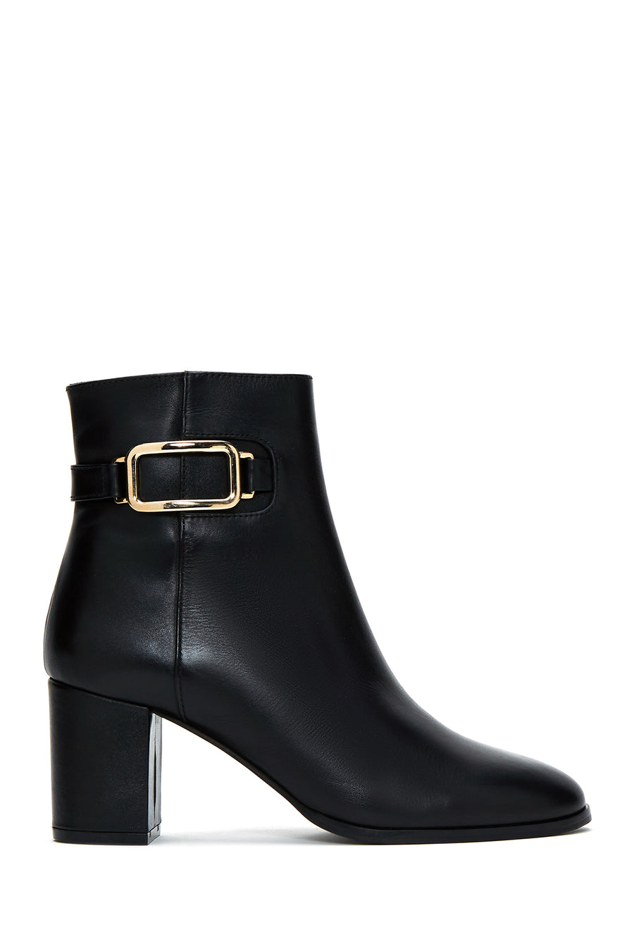 Women's Leather Buckle Boots 22WFD164818 | Derimod