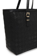 Woman Black Printed Shoulder Bag | Derimod