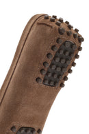 Women's Tan Tassel Suede Leather Loafer | Derimod