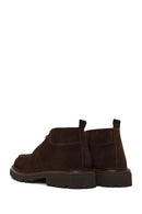 Male Brown Lace-up Suede Casual Boots | Derimod