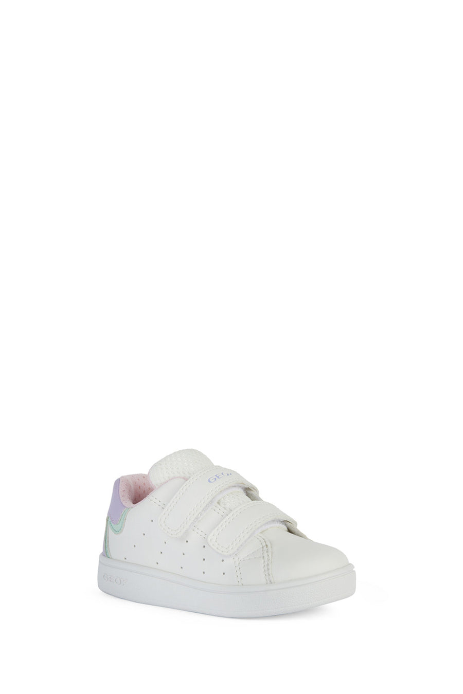 Geox Baby Girl White Eclyper Strappy Leather Sneakers