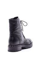 Women's Lace-up Leather Boots | Derimod