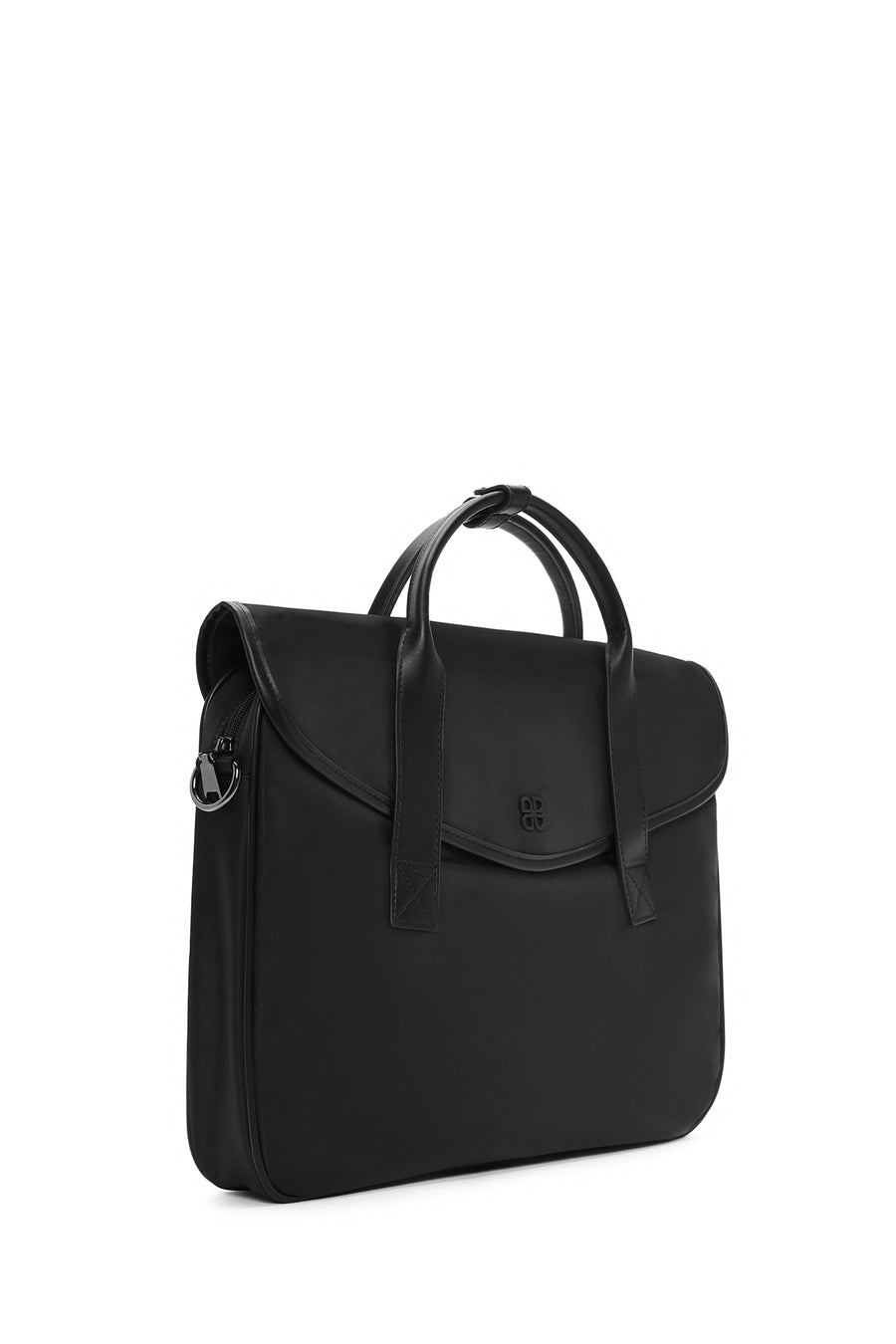 Women's Black Long Strap Briefcase