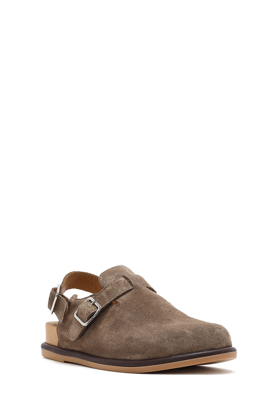 Women's Mink Back Tie Suede Leather Sandals