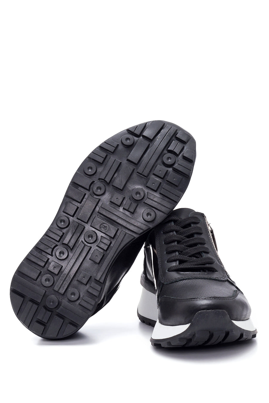 Kadın Deri Fermuarlı Sneaker