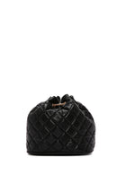 Women's Black Long Strap Quilted Crossbody Bag | Derimod