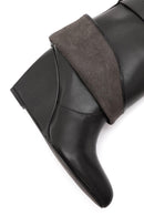 Woman Black Wedge Heel Boots | Derimod