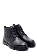 Men's Leather Zippered Boots | Derimod