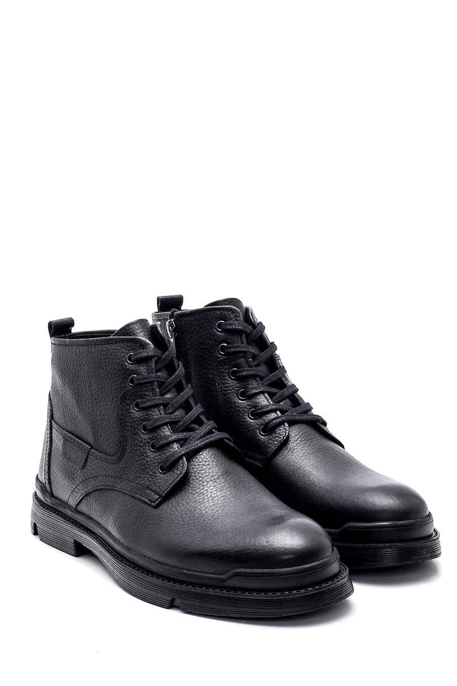 Erkek Deri Fermuarlı Postal Bot