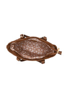 Woman Brown Long-Strap Fabric Shoulder Bag | Derimod