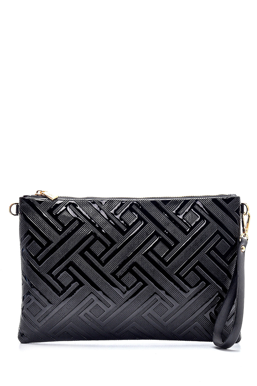 Women's Patent Leather Portfolio Bag 21SBD230316 | Derimod