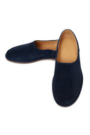 Erkek Lacivert Süet Deri Loafer | Derimod