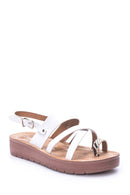 Women's Crocodile Detailed Sandals | Derimod