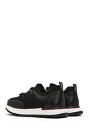Men's Black Lace-up Leather Sneaker | Derimod