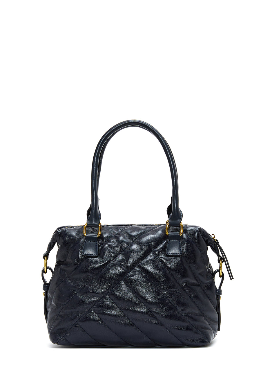 Women's Navy Blue Quilted Handbag