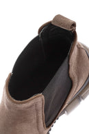 Men's Beige Suede Leather Chelsea Boots | Derimod