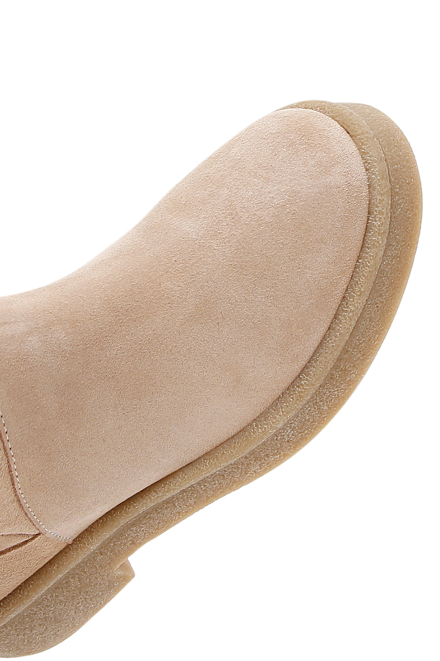 Women's Beige Suede Leather Boots