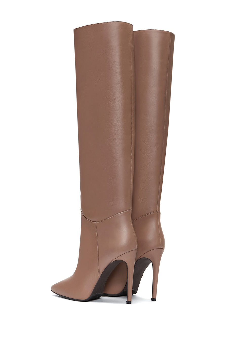 Women's Powder Leather Heeled Boots