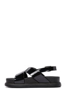 Women's Black Ankle Strap Thick Soled Jelly Sandals | Derimod