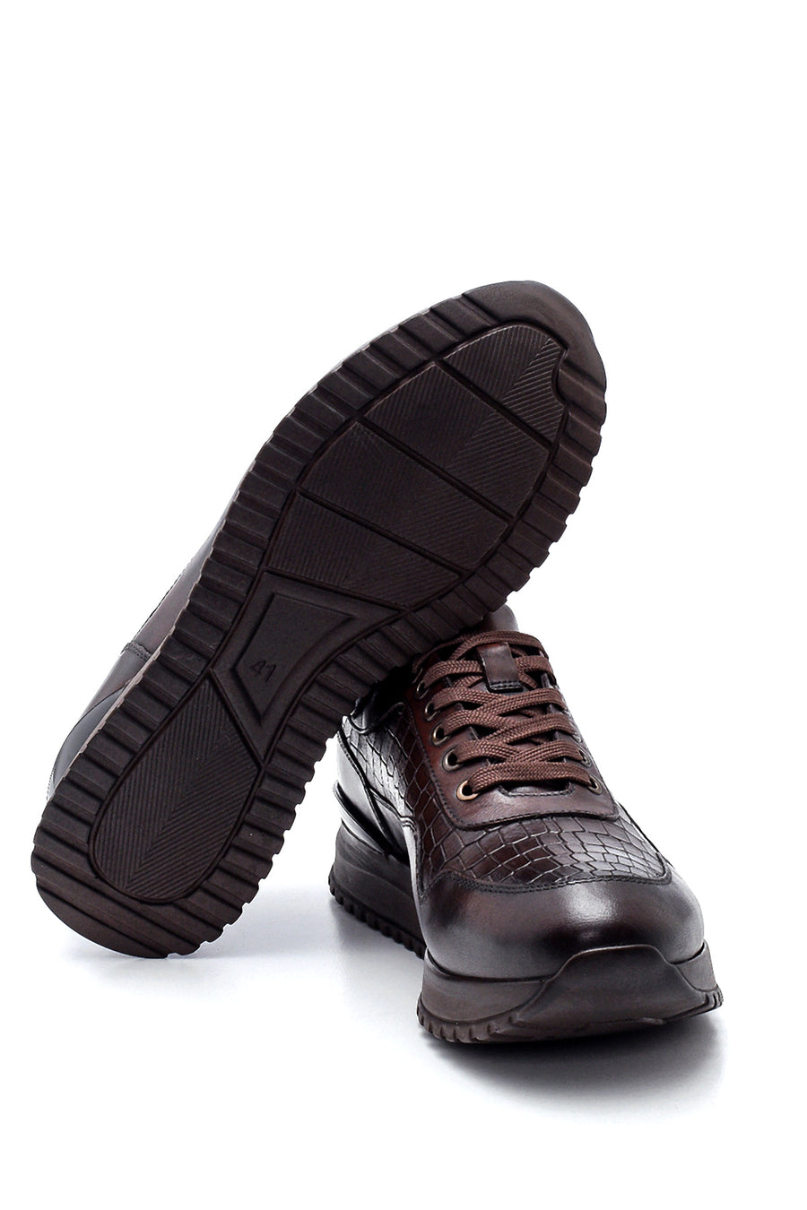 Men's Leather Crocodile Sneaker