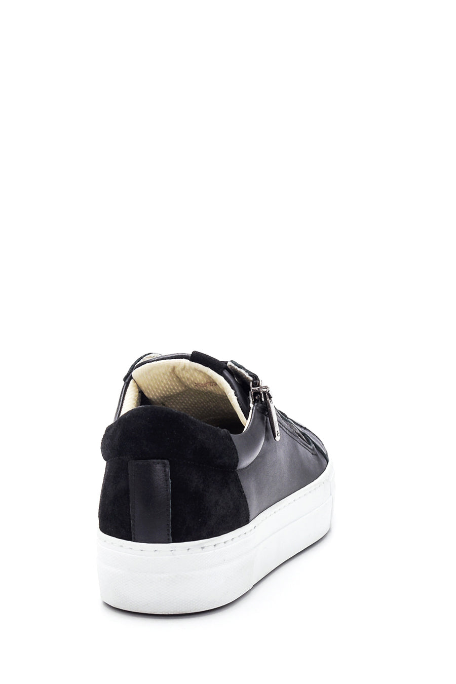 Women's Leather Zipper Detailed Sneaker