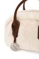 Kadın Bej Uzun Askılı Peluş Teddy Kol Çantası | Derimod