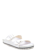 Men's Leather Double Buckle Slippers | Derimod