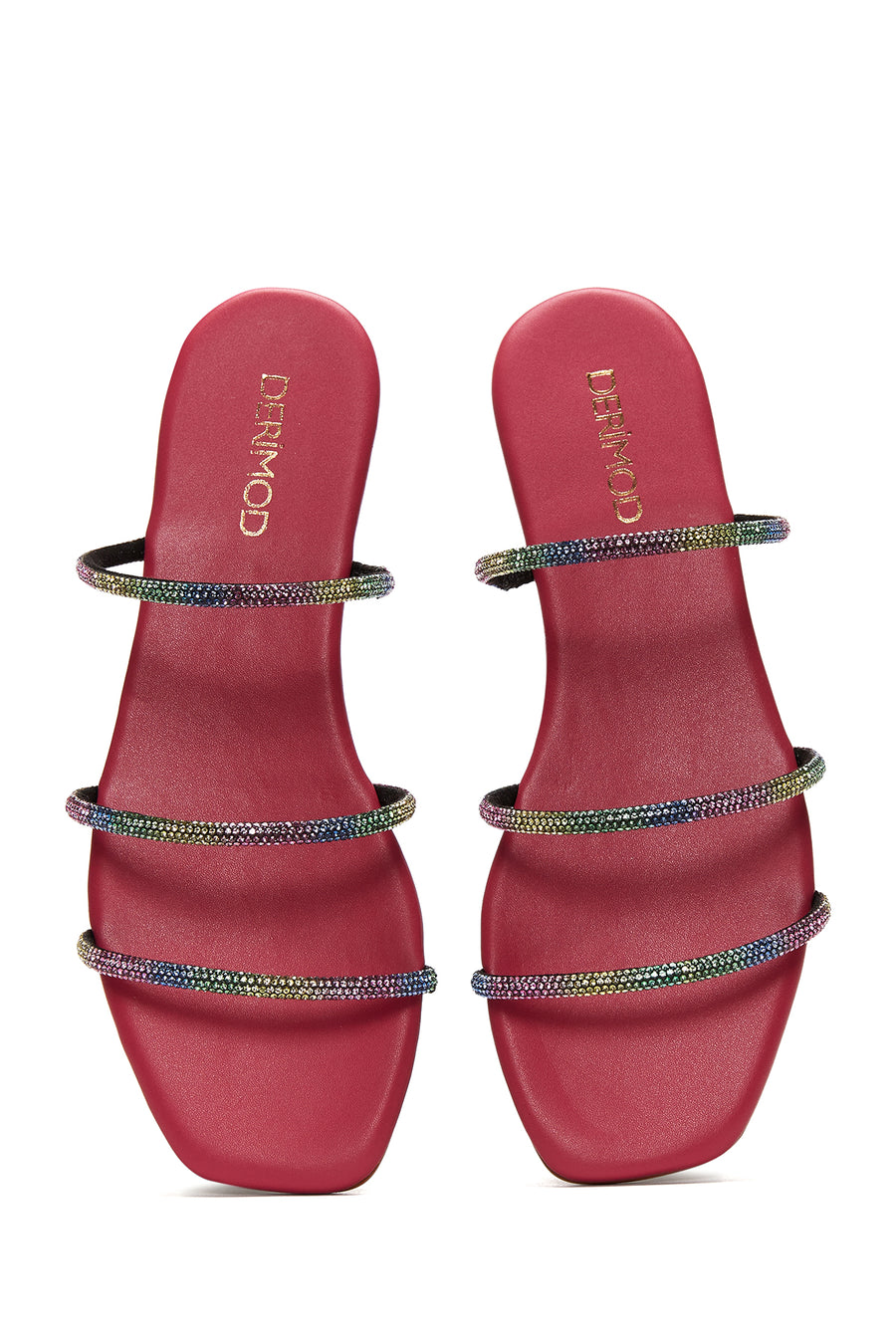 Women's Pink Stone Derimod X Whenever Company Flat Slippers