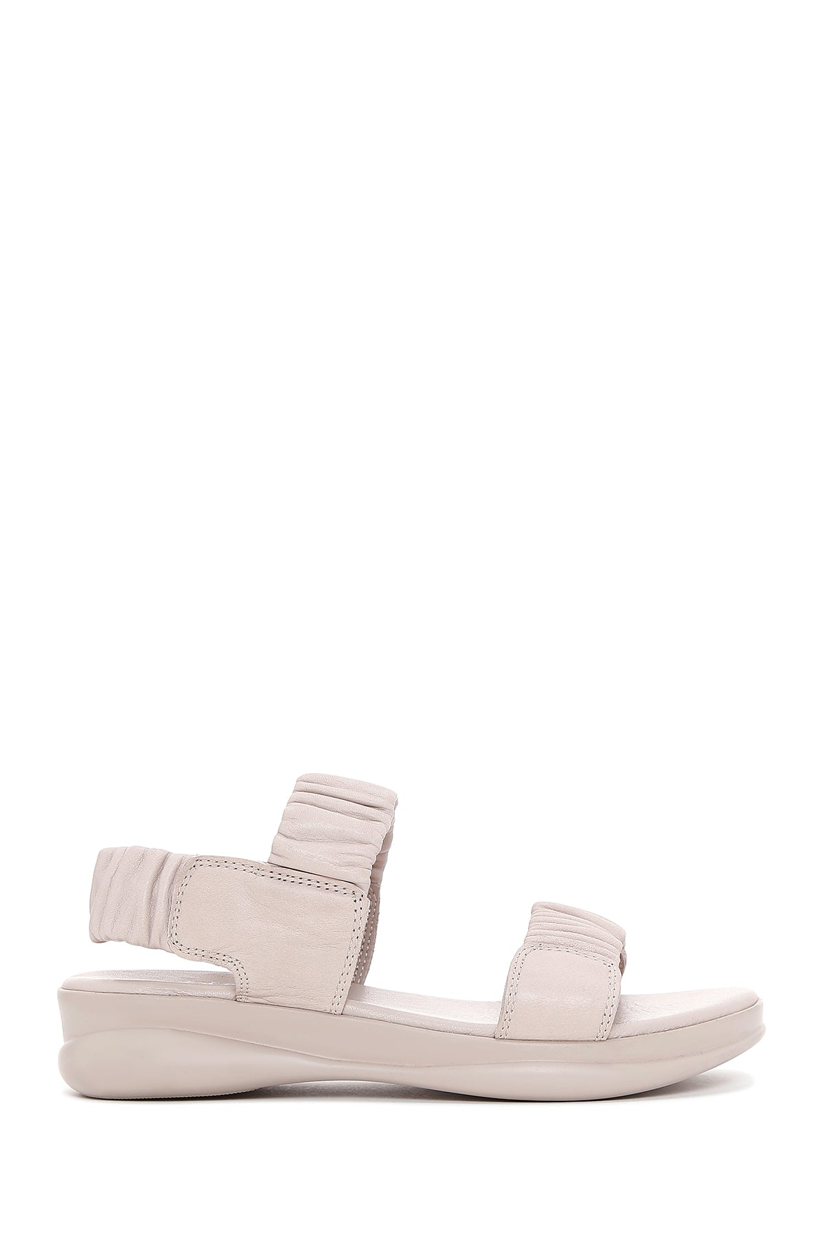 Women's Mink Leather Comfort Sandals 25SFD150818 | Derimod