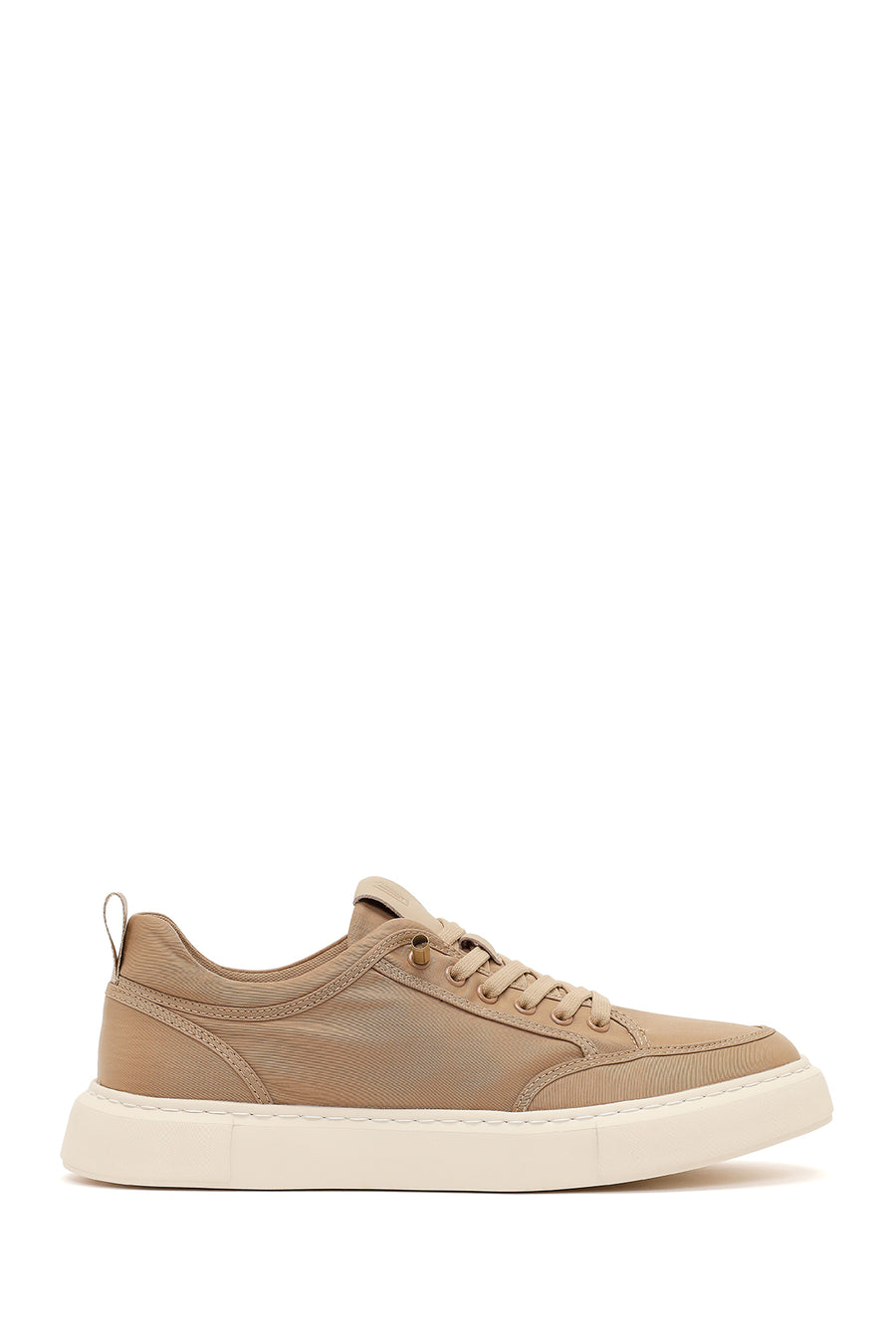 Derimod Zero Erkek Bej Bağcıklı Kumaş Sneaker 26SFD69036F | Derimod