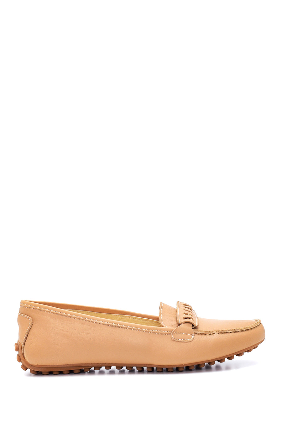 Women's Camel Leather Loafer 22SFD421418 | Derimod