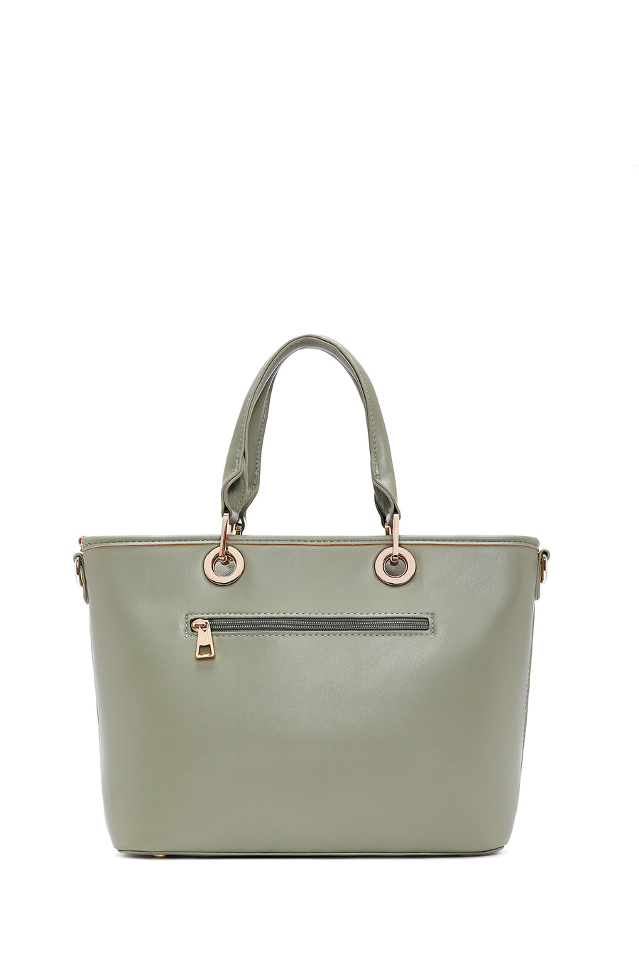 Women's Green Long Strap Knitted Shoulder Bag