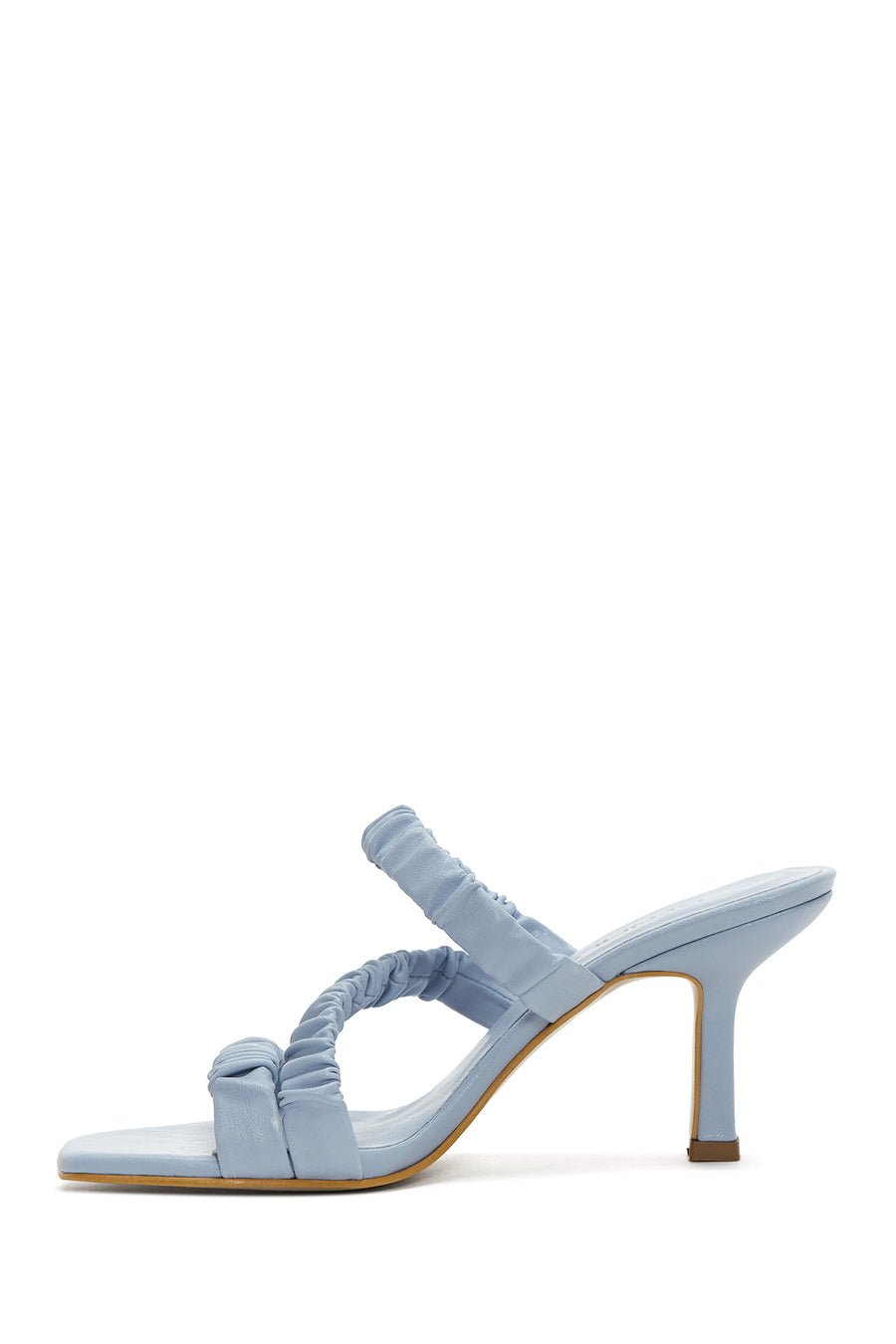 Women's Blue Heeled Slippers