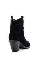 Women's Heeled Suede Leather Boots | Derimod