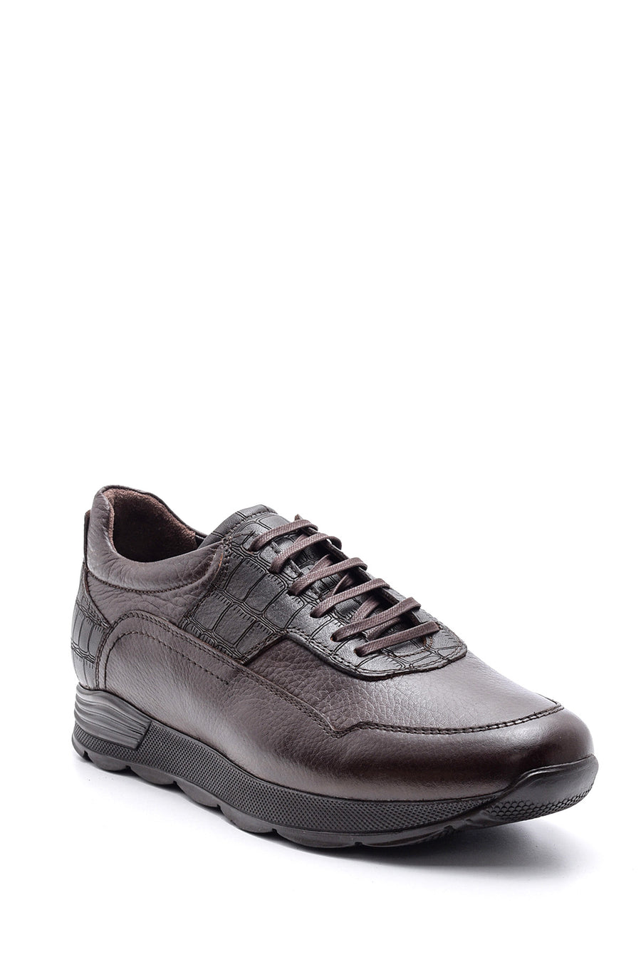 Men's Crocodile Detailed Leather Sneaker