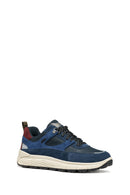 Geox Erkek Lacivert U Spherıca 4X4 B Abx C - Suede Bağcıklı Kalın Tabanlı Kumaş Sneaker | Derimod