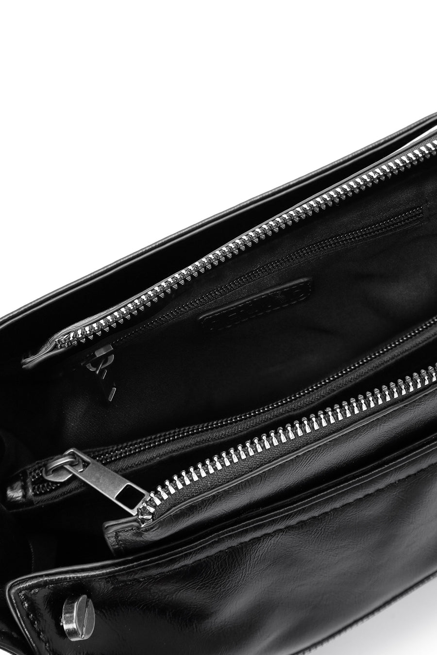 Women's Black Long Strap Crossbody Bag