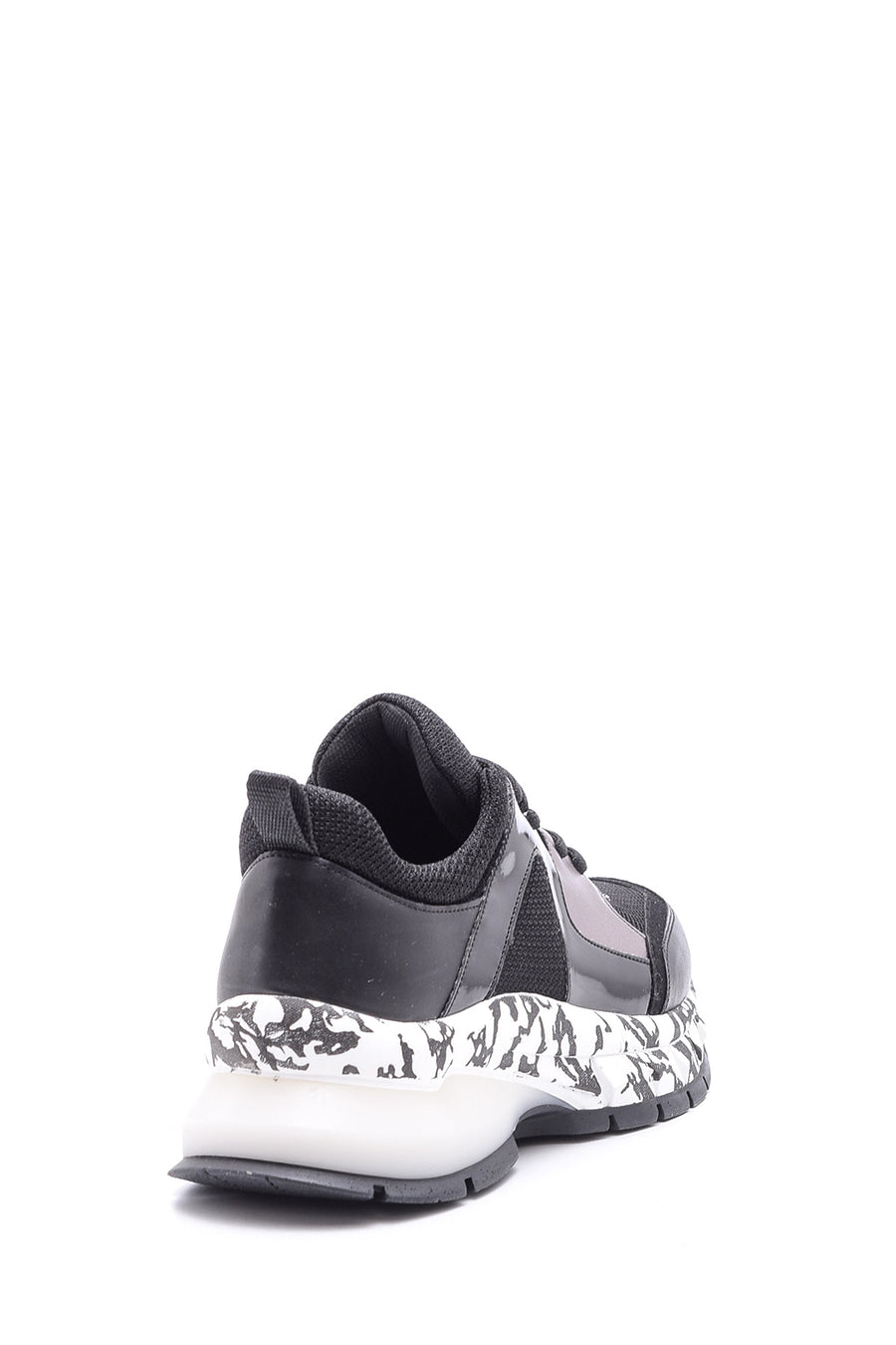 Kadın Yüksek Tabanlı Desenli Sneaker