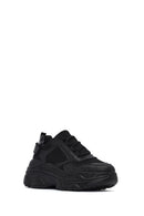 Woman Black Lace-Up Chunky Sneaker | Derimod