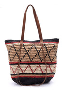 Women's Patterned Straw Bag | Derimod