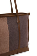 Woman Brown Fabric Shoulder Bag | Derimod
