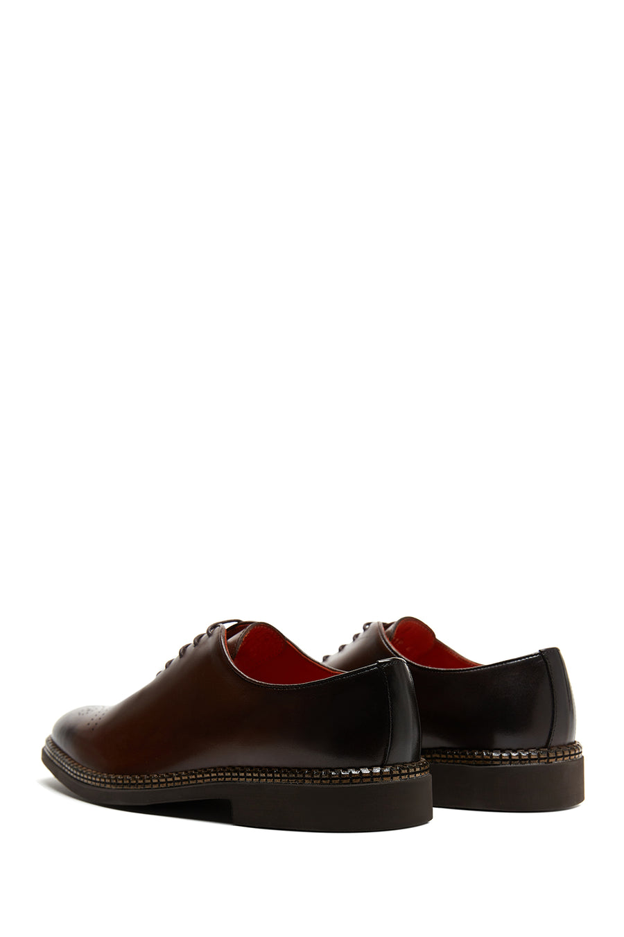 Men's Tan Leather Casual Oxford Shoes